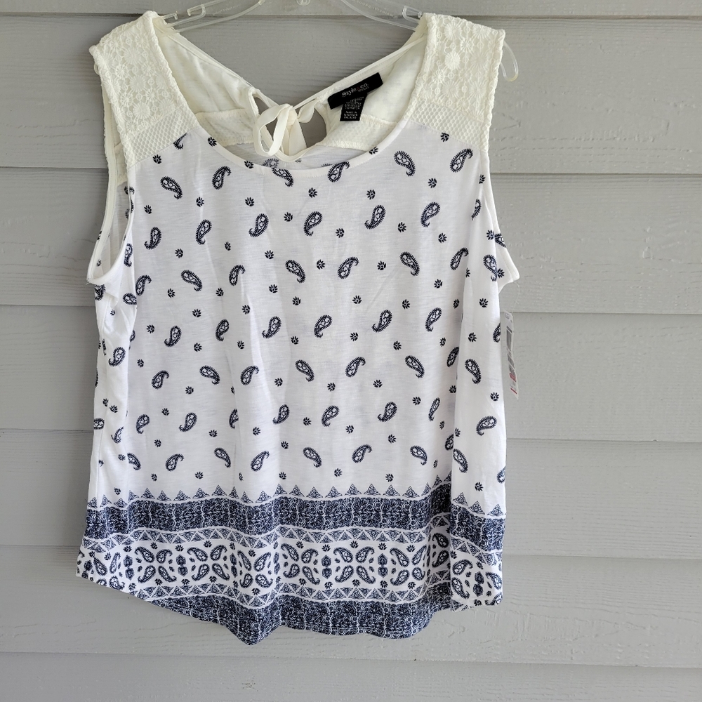 Sleeveless knit top NWT 1X